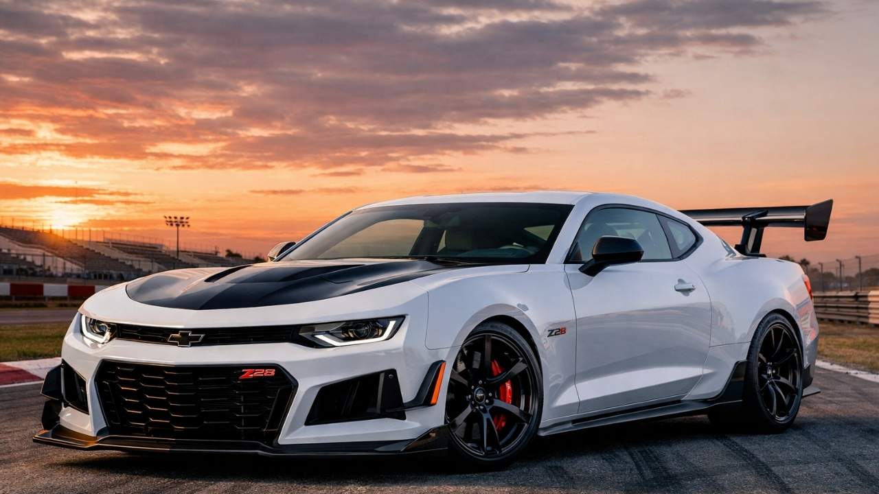 Chevy Camaro Z28 2026 revelado: muscle car de 670 HP con motor V8, diseño moderno y rendimiento listo para pista